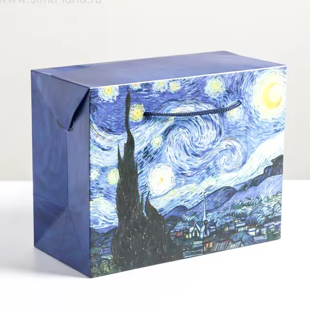 Пакет-коробка 'Ван Гог'