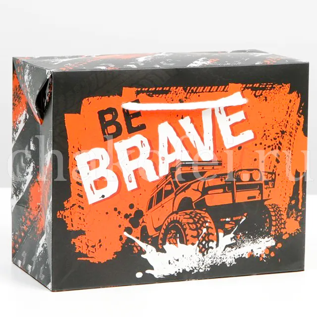 Пакет-коробка 'Be brave'